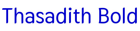 Thasadith Bold font